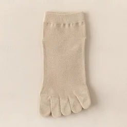 Toe Socks Solid One Size Socks for Women Solid Colored Spring Summer