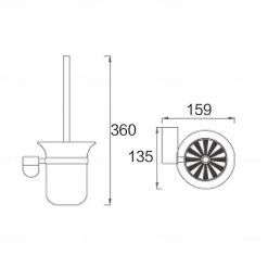 Toilet Brush Holder New Design / Creative Contemporary / Modern Stainless Steel / Zinc Alloy / Metal 1pc - Bathroom Wall Mounted