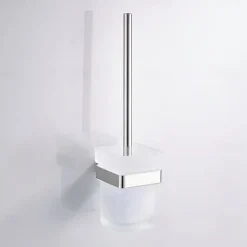 Toilet Brush Holder New Design Stainless Steel Bathroom Accessory Wall Mounted 1pc