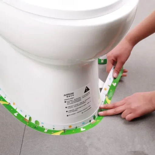 Toilet Glue Sticker, Kitchen Waterproof Oil-proof And Mildew-proof Table Corner Wall Corner Beautification Sticker 3cm*1.5m(1.5*59.06")