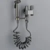 Toilet Hand Held Bidet Faucet Sprayer Bidet Set Sprayer Gun Toilet Spray For Bathroom Self Cleaning Shower Head (with 78 Inch Extension Pipe And Dual Control Angle Valve)