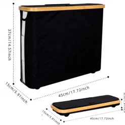 Toilet Paper Basket with Lid Large Capacity Easy to Install Toilet Paper Storage Organizer Multi-purpose Toilet Paper Holder