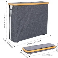 Toilet Paper Basket with Lid Large Capacity Easy to Install Toilet Paper Storage Organizer Multi-purpose Toilet Paper Holder