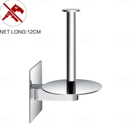 Toilet Paper Holder Adjustable Length / New Design / Self-adhesive Contemporary / Modern Stainless Steel / Low-carbon Steel / Metal 1pc - Bathroom Wall Mounted