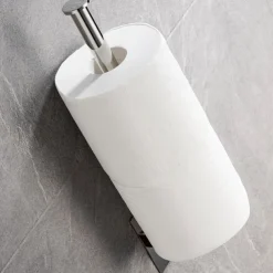 Toilet Paper Holder Adjustable Length / New Design / Self-adhesive Contemporary / Modern Stainless Steel / Low-carbon Steel / Metal 1pc - Bathroom Wall Mounted