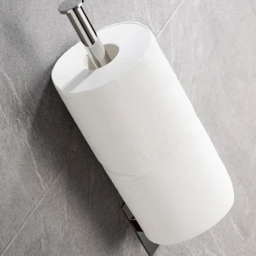 Toilet Paper Holder Adjustable Length / New Design / Self-adhesive Contemporary / Modern Stainless Steel / Low-carbon Steel / Metal 1pc - Bathroom Wall Mounted