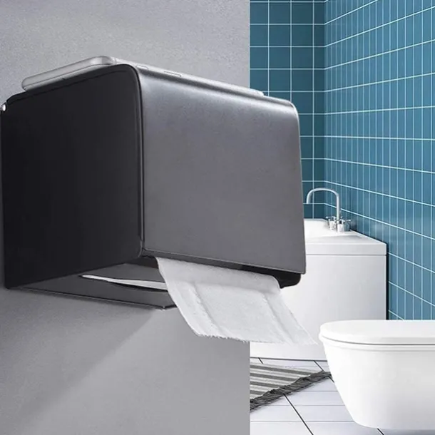 Toilet Paper Holder Aluminum, Wall Mounted Toilet Paper Roll Holder, Bathroom Accessories Roll Paper, Mobile Phone Rack, Paper Towel Holder, Toilet Tissue