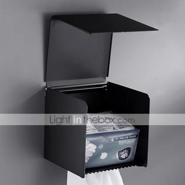 Toilet Paper Holder Aluminum, Wall Mounted Toilet Paper Roll Holder, Bathroom Accessories Roll Paper, Mobile Phone Rack, Paper Towel Holder, Toilet Tissue