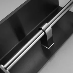 Toilet Paper Holder Multifunction Stainless Steel Bathroom Shelf Double Rods Wall Mounted 1pc