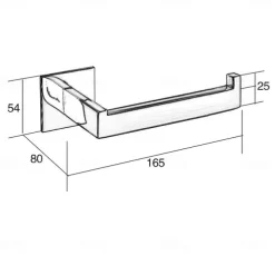 Toilet Paper Holder New Design / Self-adhesive / Creative Contemporary / Modern Metal 1pc - Bathroom Wall Mounted
