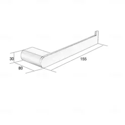 Toilet Paper Holder New Design Stainless Steel Painted Finishes Bathroom Shelf Wall Mounted Matte Black 1pc