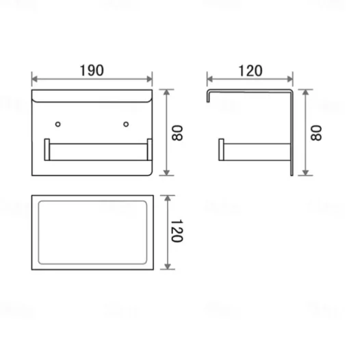 Toilet Paper Holder New Design / Creative Contemporary / Modern Metal 1pc - Bathroom Wall Mounted