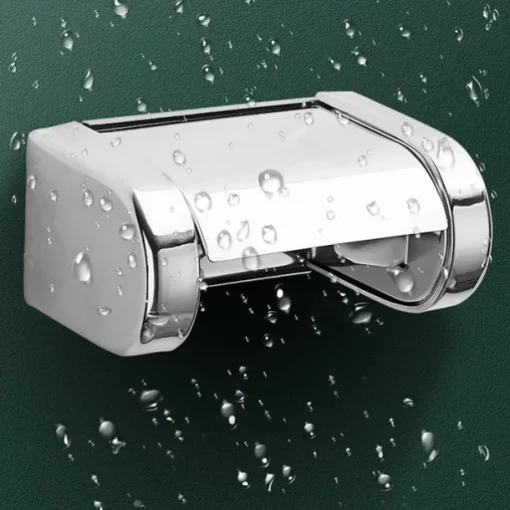 Toilet Paper Holder Stainless Steel Waterproof Paper Roll Holders Wall Mounted(Polishing Chrome)
