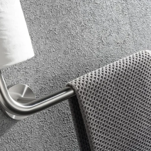 Toilet Paper Holder Vertical Installation Towel Bar Detachable 304 Stainless Steel Brushed Nickel and Matte Black 1pc