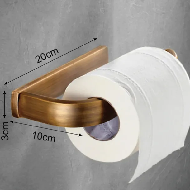 Toilet Paper Holders Contemporary Brass Roll Paper Holder Matte Brass 1pc