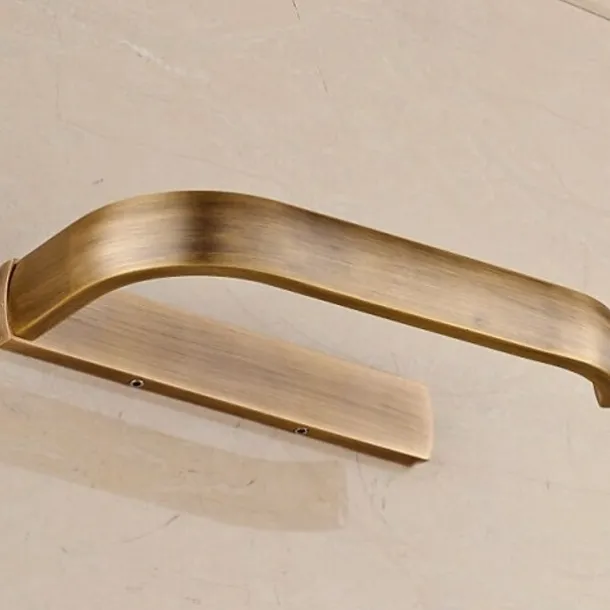 Toilet Paper Holders Contemporary Brass Roll Paper Holder Matte Brass 1pc