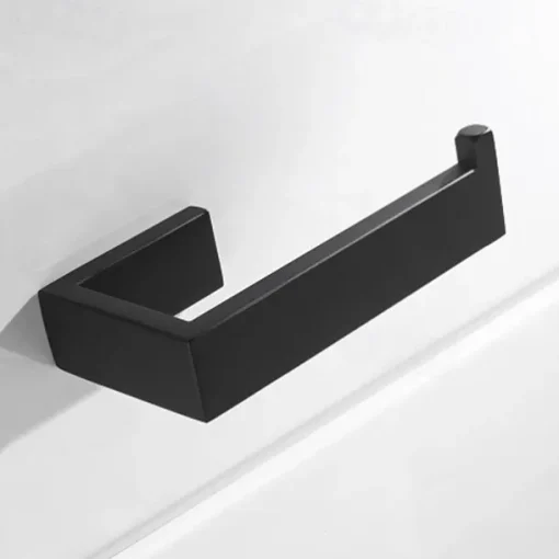 Toilet Paper Holder,Wall Mounted 304 Stainless Steel 14.5cm Tissue Roll Hanger Dispenser for Bathroom & Kitchen (Black/Brushed Nickel/Chrome)