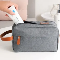 Toiletry Bag For Men - Water Resistant Travel Large Toiletry Organizer Hanging Dopp Kit Men's Shaving Bag For Traveling Accessories Toiletries