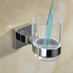 Toothbrush Holder Premium Design / Creative Contemporary / Modern Stainless Steel 1pc - Bathroom Wall Mounted