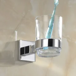 Toothbrush Holder Premium Design / Creative Contemporary / Modern Stainless Steel 1pc - Bathroom Wall Mounted