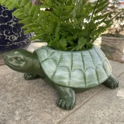 Tortoise Rein Flower Pot Molds, Candle Pen Holder Mold Storage Box, Turtle Succulent Planter Concrete Molds DIY Cactus, Plaster Cement Clay Resin Craft Home Decor