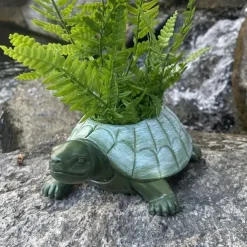 Tortoise Rein Flower Pot Molds, Candle Pen Holder Mold Storage Box, Turtle Succulent Planter Concrete Molds DIY Cactus, Plaster Cement Clay Resin Craft Home Decor