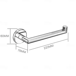Towel Bar New Design / Creative Contemporary / Modern Metal 1pc - Bathroom towel ring Wall Mounted