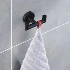 Towel Hooks Stainless Steel Wall Mounted for Bathrooms Kitchen Coat Hook, Heavy Duty Double Towels Holder Hooks for Hanging Towels, Coats, Sponges, Clothes,