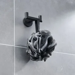 Towel Hooks Stainless Steel Wall Mounted for Bathrooms Kitchen Coat Hook, Heavy Duty Double Towels Holder Hooks for Hanging Towels, Coats, Sponges, Clothes,