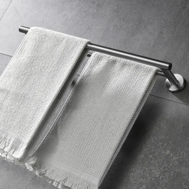 Towel Rack Wall Mounted Stainless Steel Towel Bar 2-tier Towel Rail (Golden/Chrome/Black/Brushed Nickel)