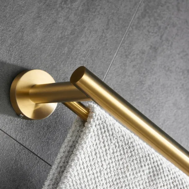 Towel Rack Wall Mounted Stainless Steel Towel Bar 2-tier Towel Rail (Golden/Chrome/Black/Brushed Nickel)