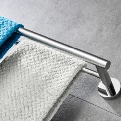 Towel Rack Wall Mounted Stainless Steel Towel Bar 2-tier Towel Rail (Golden/Chrome/Black/Brushed Nickel)