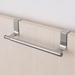 Towel Racks Over Kitchen Cabinet Door Towel Rack Bar Hanging Holder Bathroom Shelf Rack Home Organizer Long Wall Hook