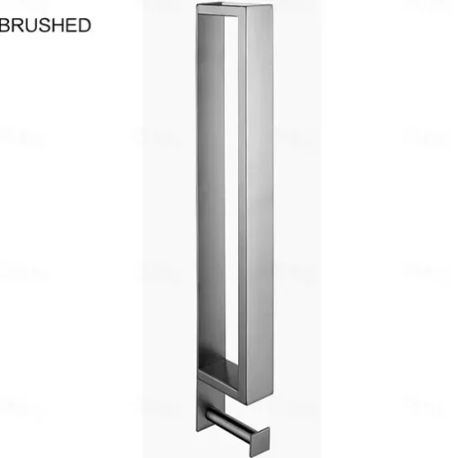 Towel Racks with Hook for Bathroom,Self-Adhesive Towel Bar Wall Mounted SUS304 Stainless Steel No Drill Towel Holders for Toilet Bathroom,Kitchen(Black/Chrome/Brushed Nickel)40cm