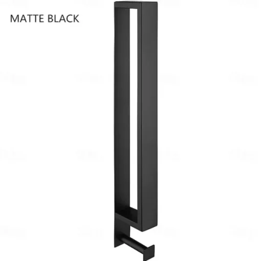 Towel Racks with Hook for Bathroom,Self-Adhesive Towel Bar Wall Mounted SUS304 Stainless Steel No Drill Towel Holders for Toilet Bathroom,Kitchen(Black/Chrome/Brushed Nickel)40cm