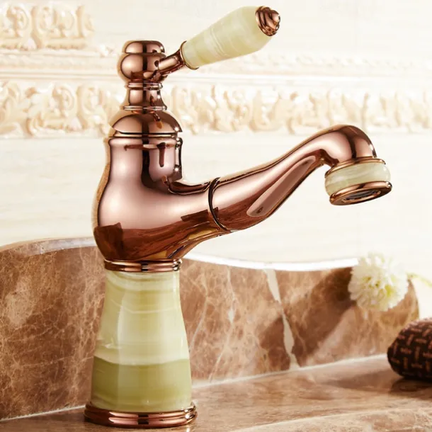 Traditional Bathroom Faucet Pull Out Basin Sink Mixer Taps Short/Tall, Vintage Brass Vessel Taps Ceramic Single Handle, with Cold and Hot Hose