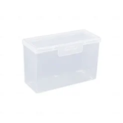 Transparent Plastic Card Storage Box: Ideal Organizer for Game Cards, ID Cards, Playing Cards, Business Cards, and More