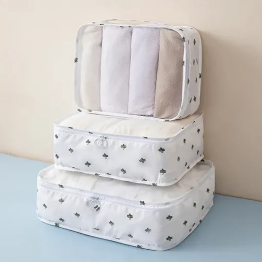 Travel Compression Packing Cubes Set - 3-Piece Lightweight, Space-Saving Organizer for Clothes, Luggage, and Travel Essentials - Durable, Waterproof Travel Storage Bags for Packing, Camping & Vacation