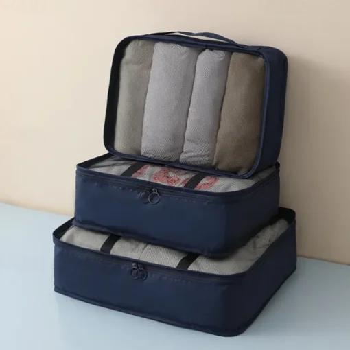Travel Compression Packing Cubes Set - 3-Piece Lightweight, Space-Saving Organizer for Clothes, Luggage, and Travel Essentials - Durable, Waterproof Travel Storage Bags for Packing, Camping & Vacation