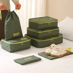 Travel Compression Packing Cubes Set, 7-Piece Luggage Organizer Bags for Suitcase, Thick Twill Waterproof Storage Bags for Travel, Portable & Versatile