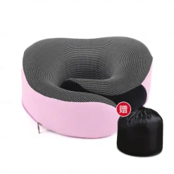 Travel Neck Pillow Chin Support Pillow Adjustable 100% Pure Memory Foam, New Ergonomic Design Soft Best Full Neck Surround Pillow Sleep for Home, Airplanes & Car