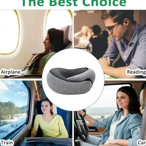 Travel Pillow for Commuters and Travelers U-shaped Pillow Memory Foam Neck Pillow with Storage Bag