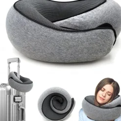 Travel Pillow for Commuters and Travelers U-shaped Pillow Memory Foam Neck Pillow with Storage Bag