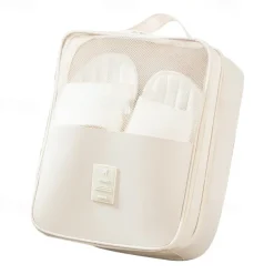 Travel Shoe Storage Bag, 3-Layer Thickened Dustproof Portable Shoe Organizer, Convenient Travel Carrying Case