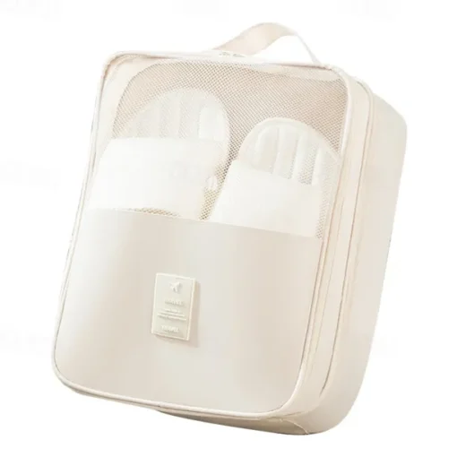 Travel Shoe Storage Bag, 3-Layer Thickened Dustproof Portable Shoe Organizer, Convenient Travel Carrying Case