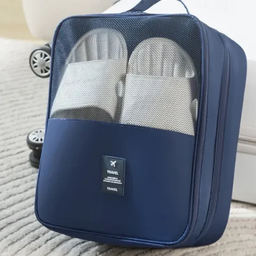 Travel Shoe Storage Bag, 3-Layer Thickened Dustproof Portable Shoe Organizer, Convenient Travel Carrying Case