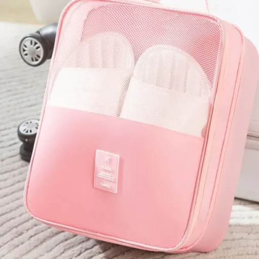 Travel Shoe Storage Bag, 3-Layer Thickened Dustproof Portable Shoe Organizer, Convenient Travel Carrying Case