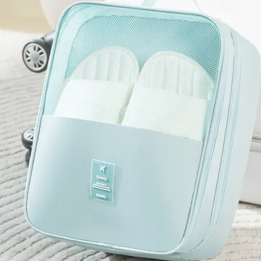 Travel Shoe Storage Bag, 3-Layer Thickened Dustproof Portable Shoe Organizer, Convenient Travel Carrying Case
