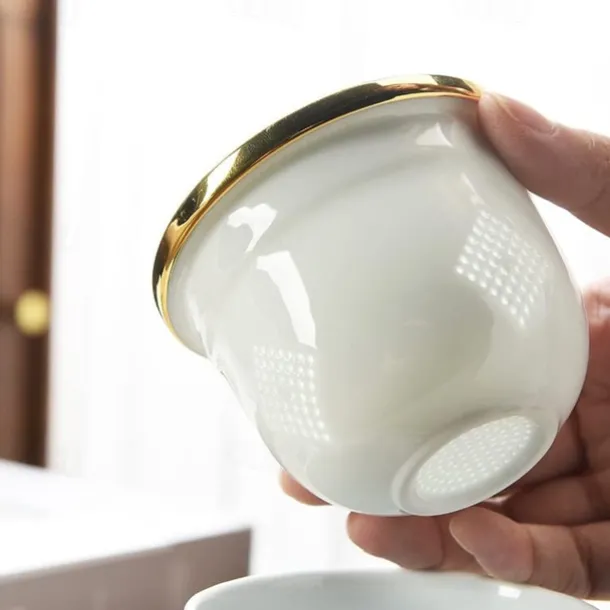 Travel Tea Set Ceramic Portable Lucky Cat Tea Mug - Perfect for Travel, Office, or as a Gift!