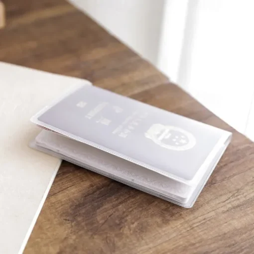 Travel Waterproof Dirt Passport Holder Cover Wallet Transparent PVC ID Card Holders Business Credit Card Holder Case Pouch